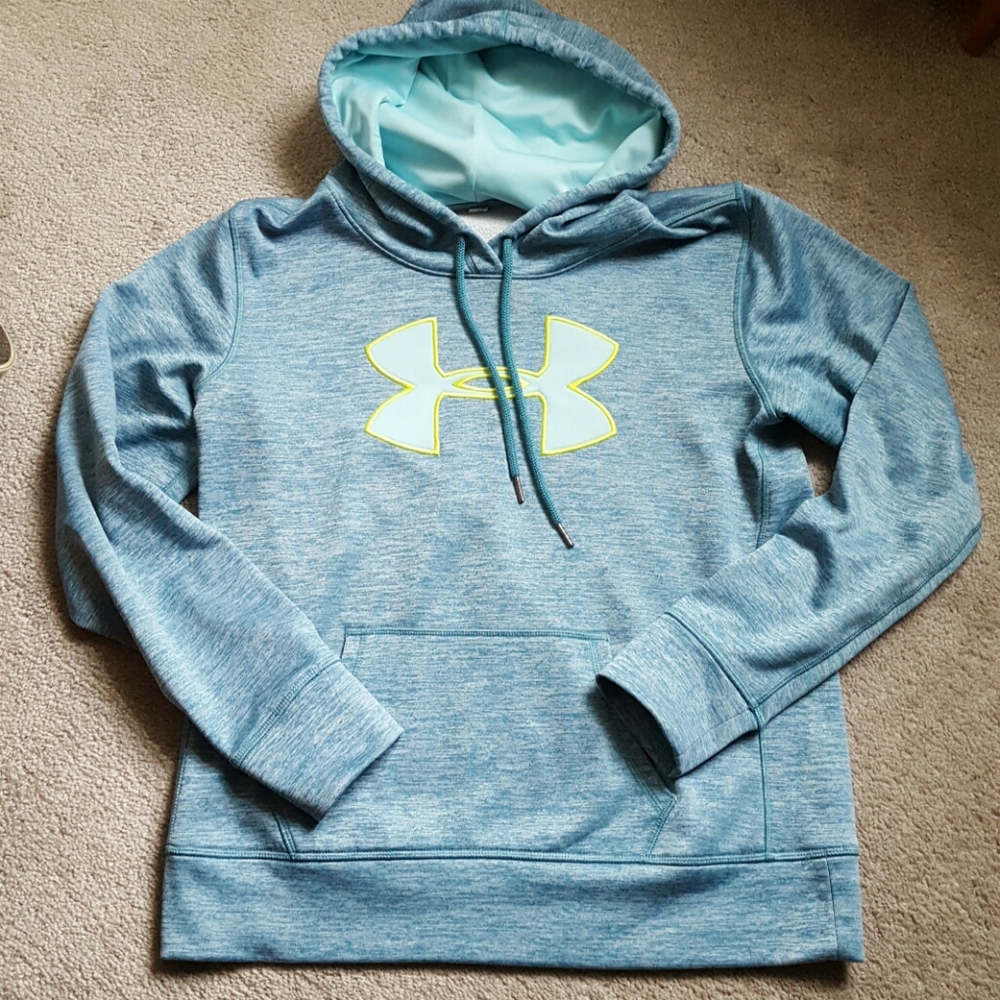 Blue Ladies Under Armor Hoodie Hooded Sweatshirt